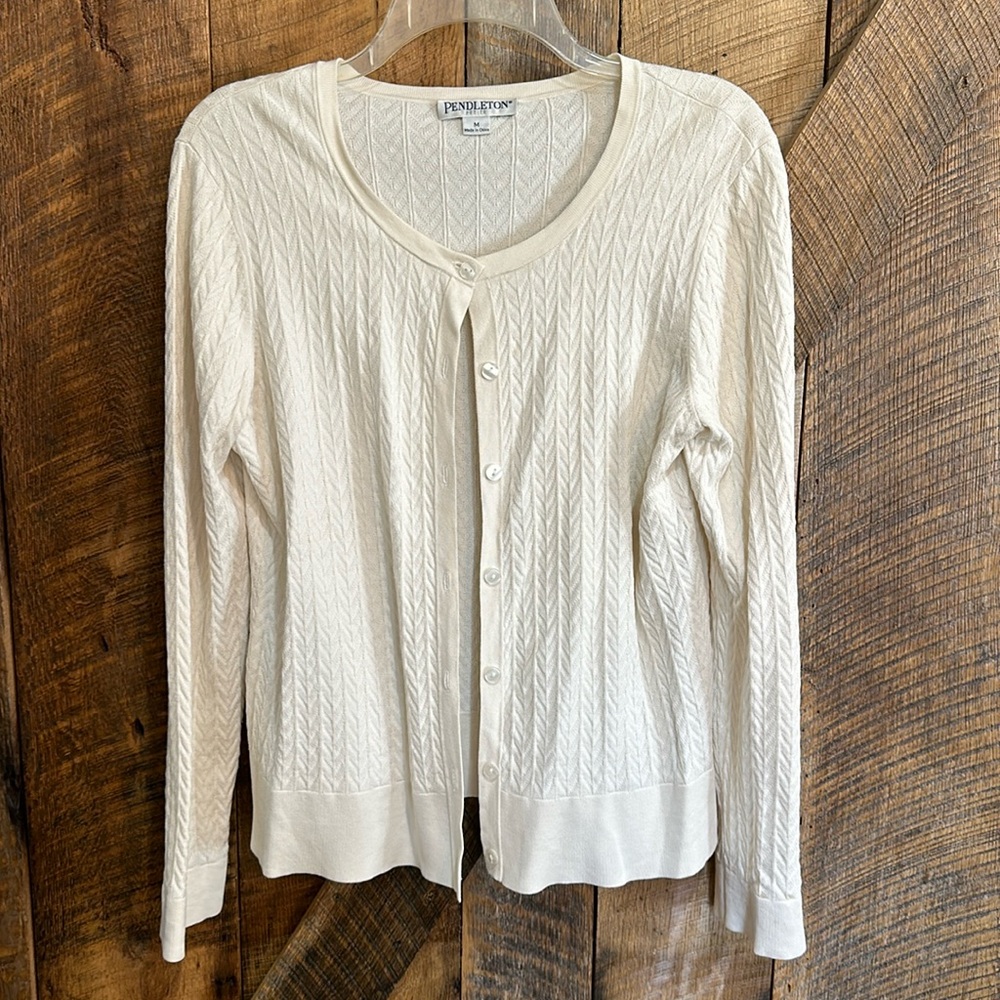 Pendleton Petite Size Medium Ladies Cardigan - image 1